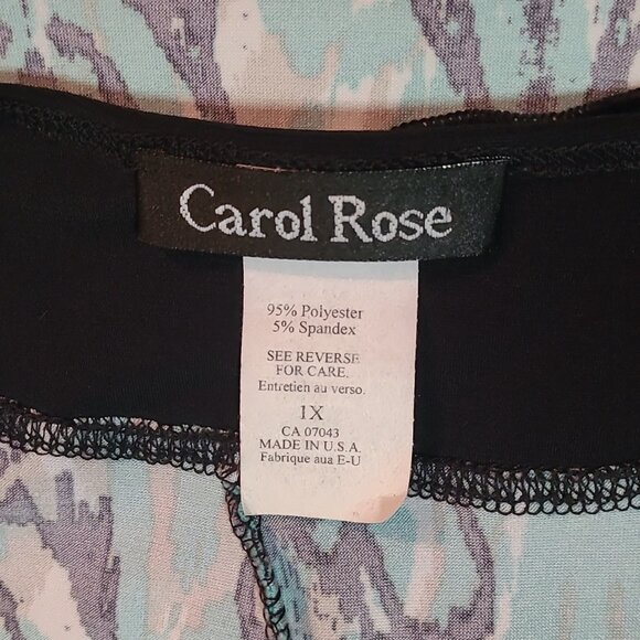 1X | Carol Rose | Abstract Asymmetrical Flow Collared Tank Top - Picture 4 of 4